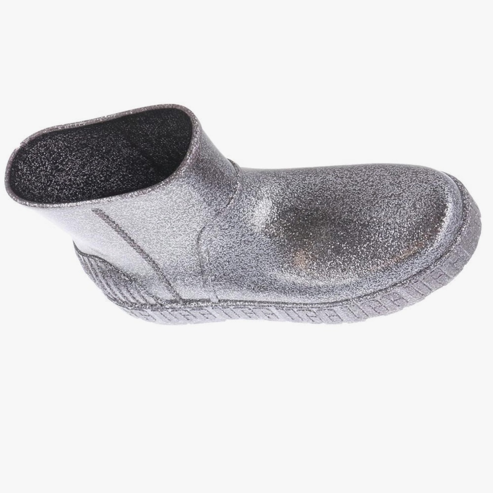 NWT UGG Drizlita Glitter Gray Rain Boots, size 6 - Picture 13 of 15